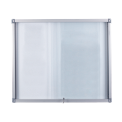 Vitrine porte coulissante