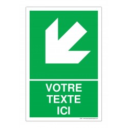 E056 - Flèche 45° bas...