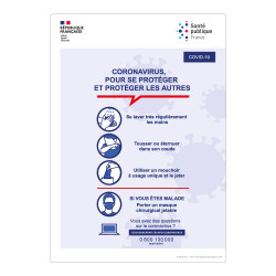 Panneau lavage mains -...