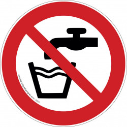 Pictogramme Eau non...
