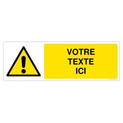 W001 - Danger + Texte