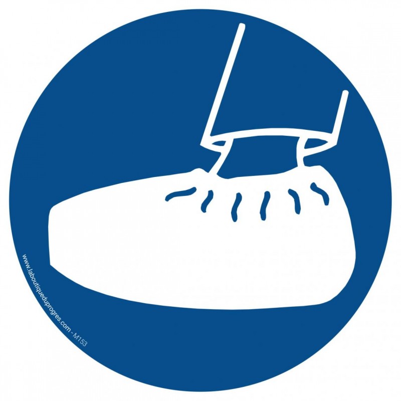 Pictogramme Port de sur-chaussures obligatoire M153
