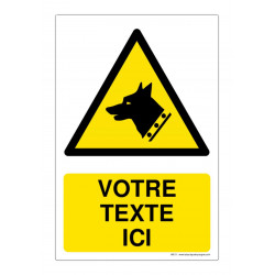 W013 - Danger chien de...