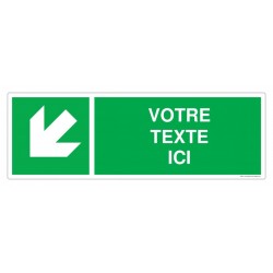 E056 - Flèche 45° bas...