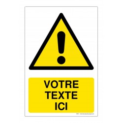 W001 - Danger + Texte